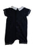 A Navy Short Sleeve Rompers from Patachou in size 2T for boy. (Back View)