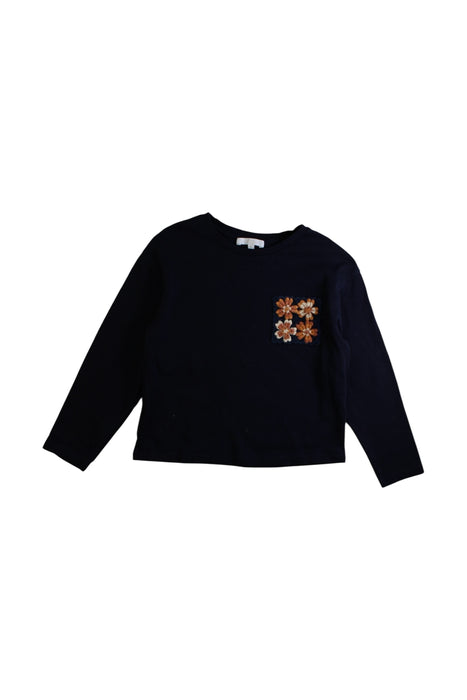 A Navy Long Sleeve Tops from Chloe in size 8Y for girl. (Front View)