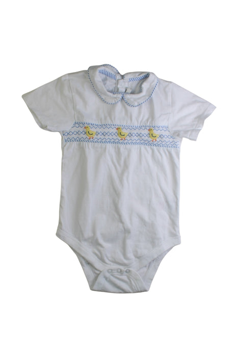 A White Short Sleeve Bodysuits from Jojo Maman Bébé in size 18-24M for boy. (Front View)