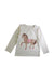 A White Long Sleeve Tops from Joules in size 8Y for girl. (Front View)