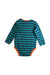 A Teal Long Sleeve Bodysuits from Frugi in size 12-18M for boy. (Back View)