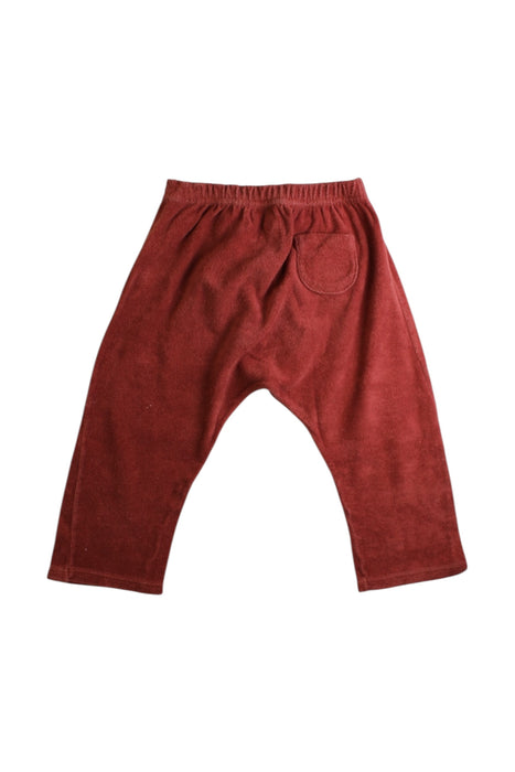 A Burgundy Casual Pants from Petit Bateau in size 12-18M for boy. (Back View)