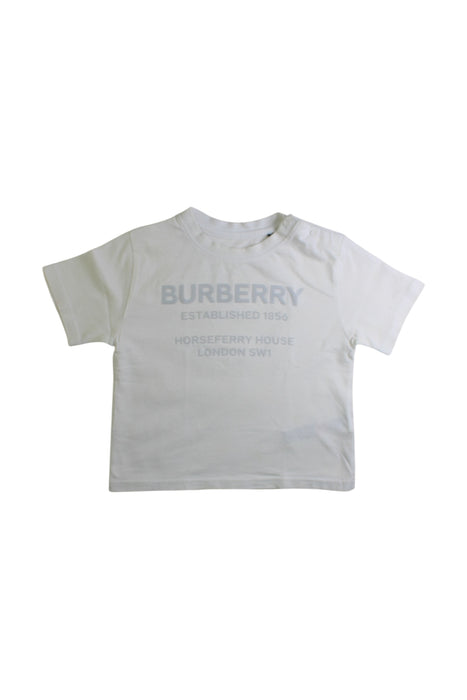 A White Short Sleeve T Shirts from Burberry in size 2T for boy. (Front View)