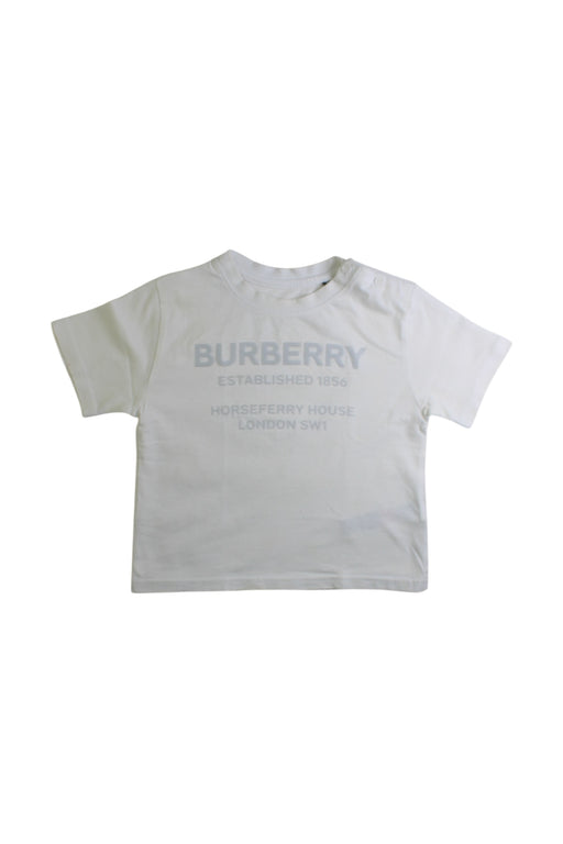 A White Short Sleeve T Shirts from Burberry in size 2T for boy. (Front View)
