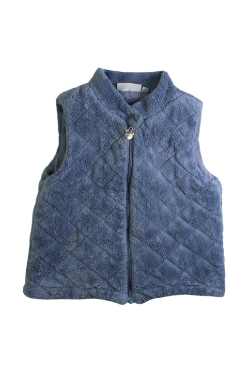 A Blue Outerwear Vests from Noukie's in size 2T for boy. (Front View)
