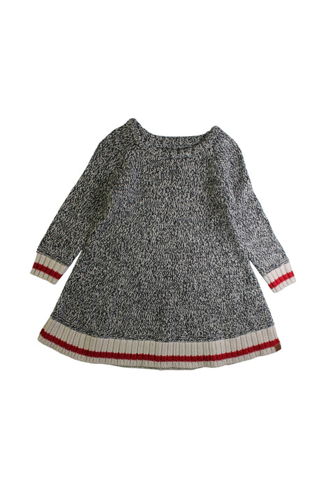 A Grey Sweater Dresses from Roots in size 2T for girl. (Front View)
