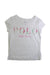 A White Short Sleeve T Shirts from Polo Ralph Lauren in size 3T for girl. (Front View)