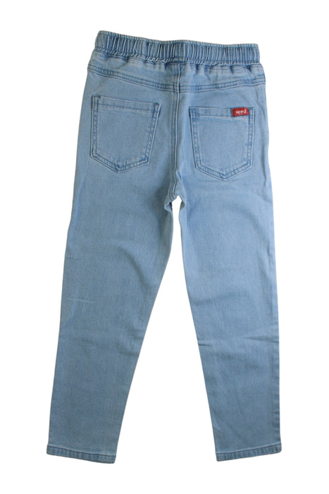 A Blue Jeans from Seed in size 7Y for boy. (Back View)