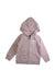 A Pink Zippered Sweatshirts from Roots in size 3T for girl. (Front View)