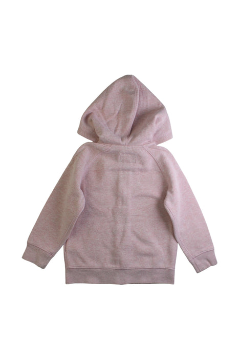 A Pink Zippered Sweatshirts from Roots in size 3T for girl. (Back View)