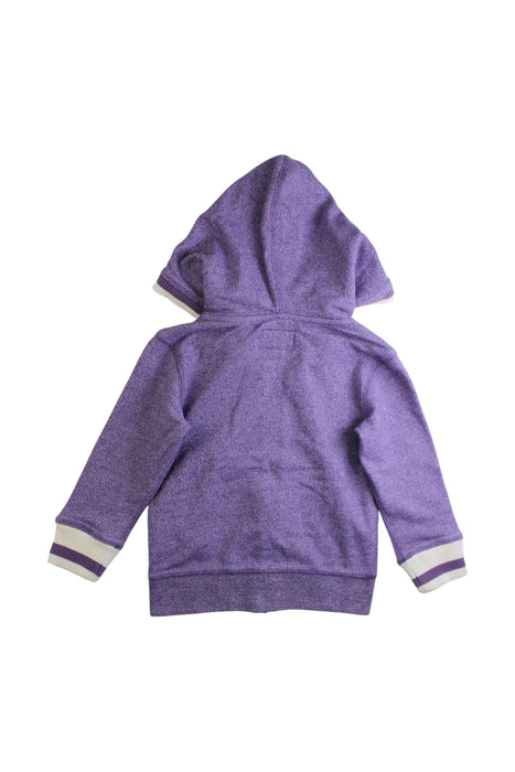 A Purple Zippered Sweatshirts from Roots in size 2T for girl. (Back View)