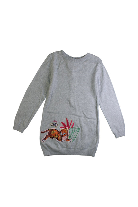 A Grey Sweater Dresses from Kenzo in size 3T for girl. (Front View)
