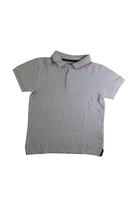 A Grey Short Sleeve Polos from Monoprix in size 8Y for boy. (Front View)