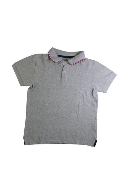 A Grey Short Sleeve Polos from Monoprix in size 8Y for boy. (Front View)