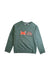 A Green Crewneck Sweatshirts from Maison Kitsuné in size 8Y for neutral. (Front View)