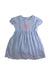 A Blue Short Sleeve Dresses from purebaby in size 18-24M for girl. (Front View)