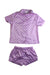A Purple Pyjama Sets from Seed in size 2T for girl. (Front View)