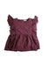 A Burgundy Sleeveless Tops from Jamie Kay in size 3T for girl. (Front View)