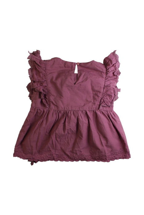 A Burgundy Sleeveless Tops from Jamie Kay in size 3T for girl. (Back View)
