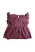A Burgundy Sleeveless Tops from Jamie Kay in size 3T for girl. (Back View)