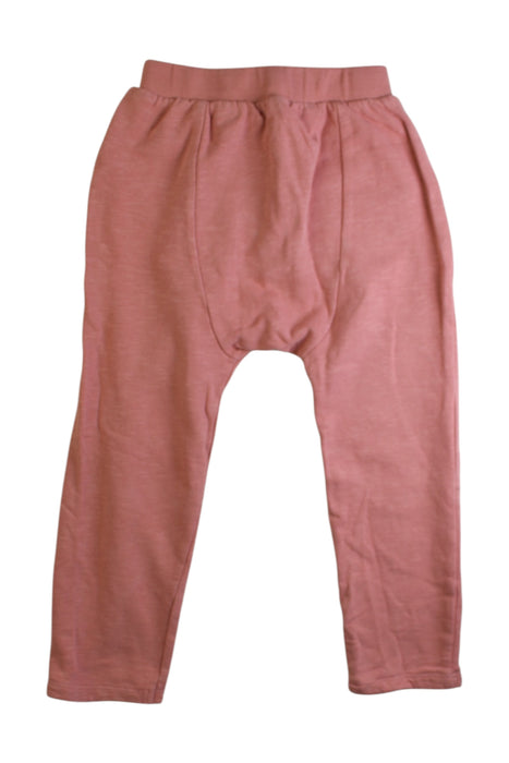 A Pink Casual Pants from purebaby in size 4T for girl. (Back View)