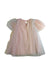A Pink Short Sleeve Dresses from Hux in size 6-12M for girl. (Back View)