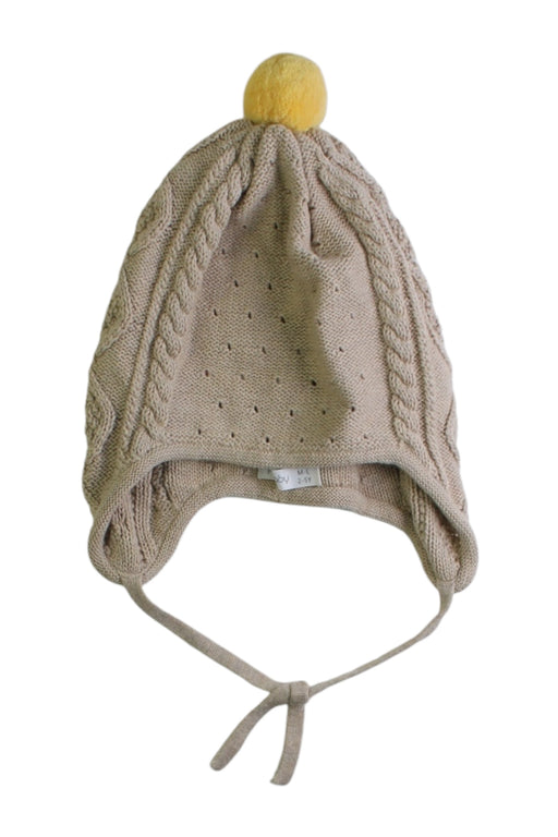 A Beige Hats Beanies & Caps from purebaby in size 2T for neutral. (Front View)