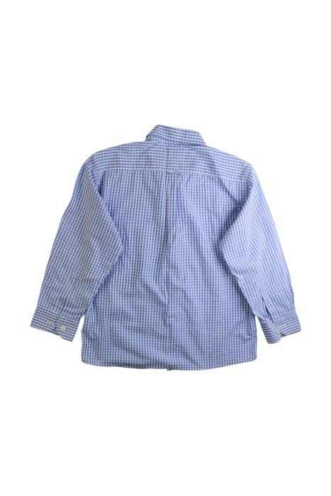 A Blue Long Sleeve Shirts from Thomas Brown in size 6T for boy. (Back View)
