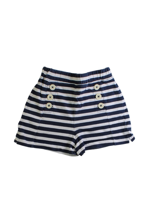 A Navy Shorts from Crewcuts in size 4T for girl. (Front View)