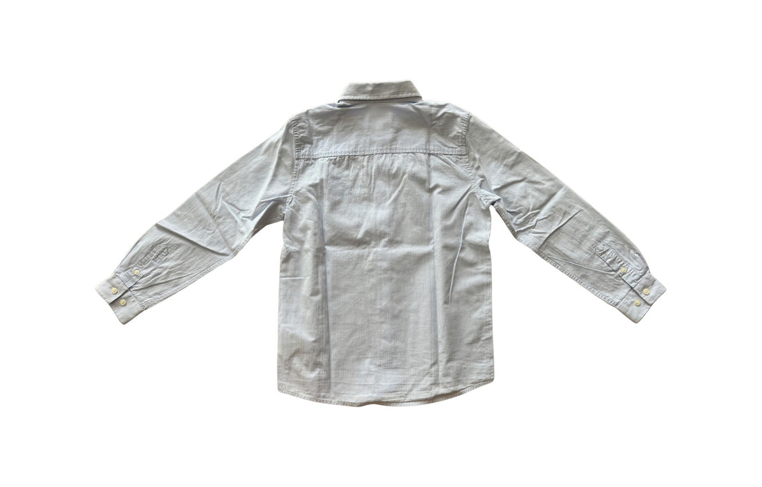 A White Long Sleeve Polos from Cyrillus in size 10Y for boy. (Back View)