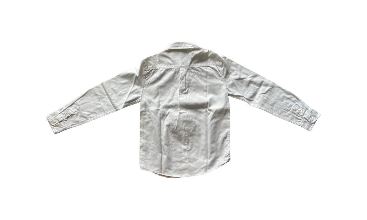 A White Long Sleeve Polos from Jacadi in size 10Y for boy. (Back View)