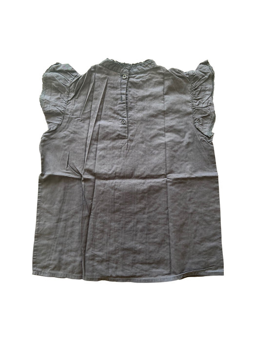 A Grey Sleeveless Shirts from Bonton in size 10Y for girl. (Back View)