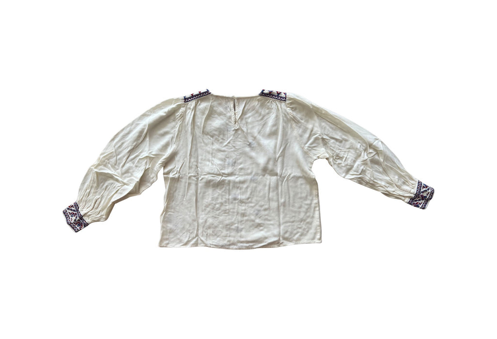 A White Long Sleeve Shirts from Bellerose in size 12Y for girl. (Back View)