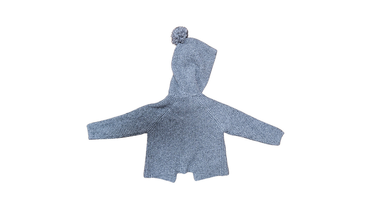 A Grey Cardigans from Rylee + Cru in size 6-12M for neutral. (Back View)