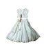 A White Dress Sets from Fabindia in size 4T for girl. (Front View)