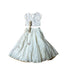A White Dress Sets from Fabindia in size 4T for girl. (Front View)