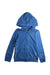 A Blue Zippered Sweatshirts from Polo Ralph Lauren in size 7Y for girl. (Front View)