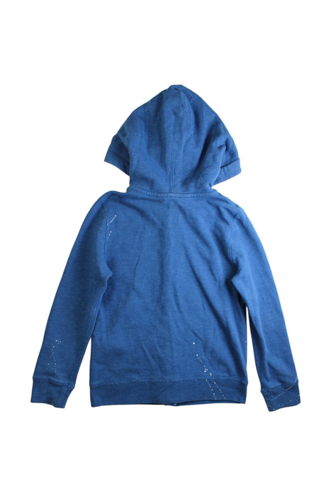 A Blue Zippered Sweatshirts from Polo Ralph Lauren in size 7Y for girl. (Back View)