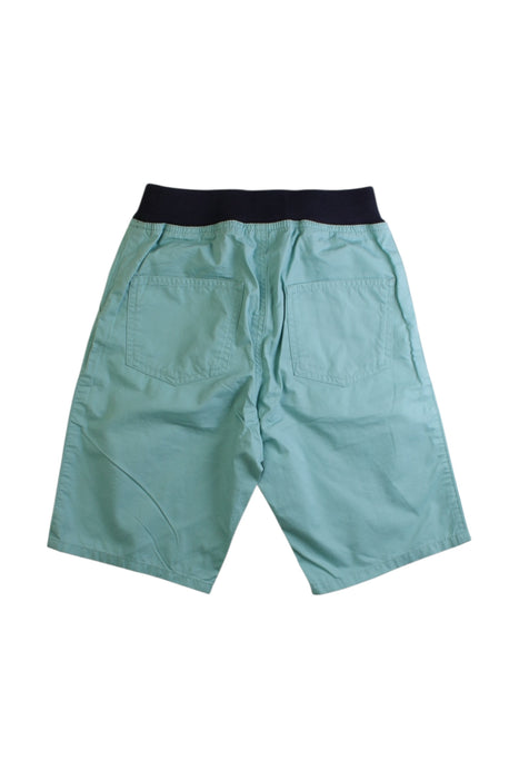 A Green Shorts from Petit Bateau in size 6T for boy. (Back View)