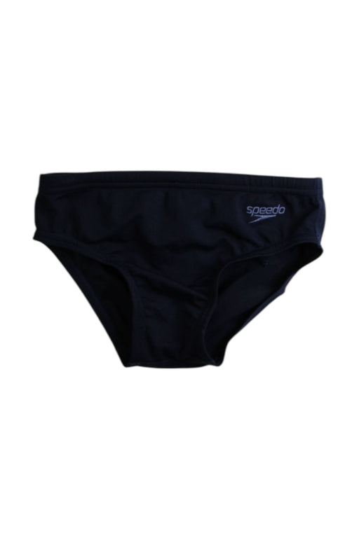 A Black Swim Shorts from Speedo in size 5T for boy. (Front View)