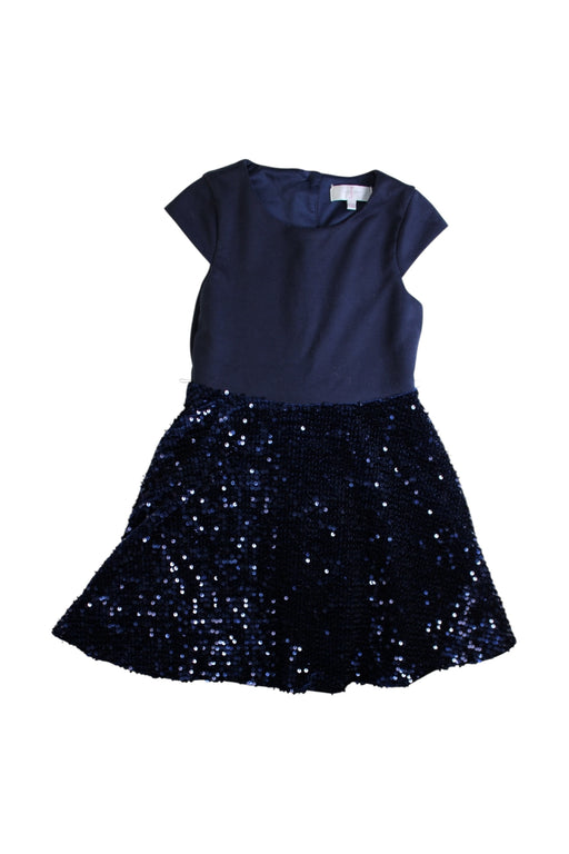 A Navy Short Sleeve Dresses from J by Jasper Conran in size 5T for girl. (Front View)