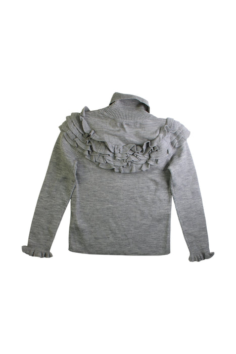 A Grey Long Sleeve Tops from Nicholas & Bears in size 6T for girl. (Back View)