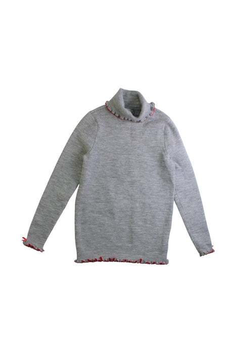 A Grey Long Sleeve Tops from Nicholas & Bears in size 6T for girl. (Front View)