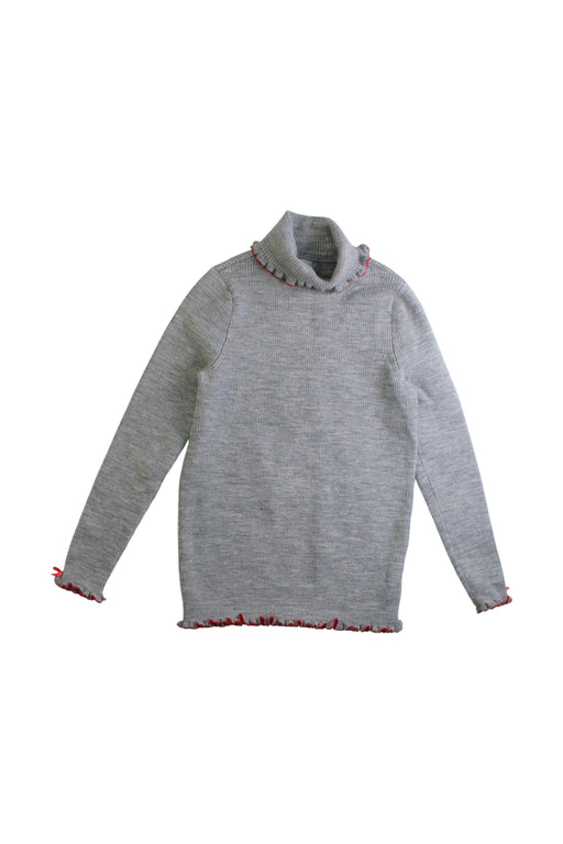 A Grey Long Sleeve Tops from Nicholas & Bears in size 6T for girl. (Front View)