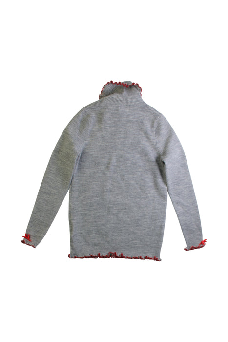 A Grey Long Sleeve Tops from Nicholas & Bears in size 6T for girl. (Back View)