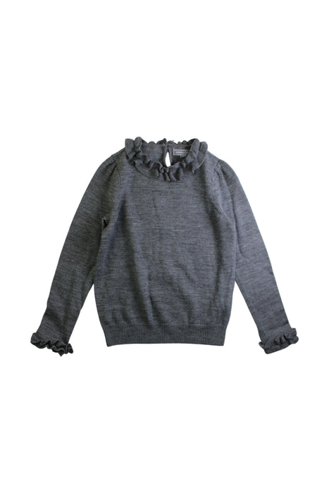 A Grey Long Sleeve Tops from Nicholas & Bears in size 6T for girl. (Front View)