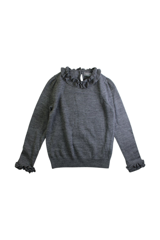 A Grey Long Sleeve Tops from Nicholas & Bears in size 6T for girl. (Front View)