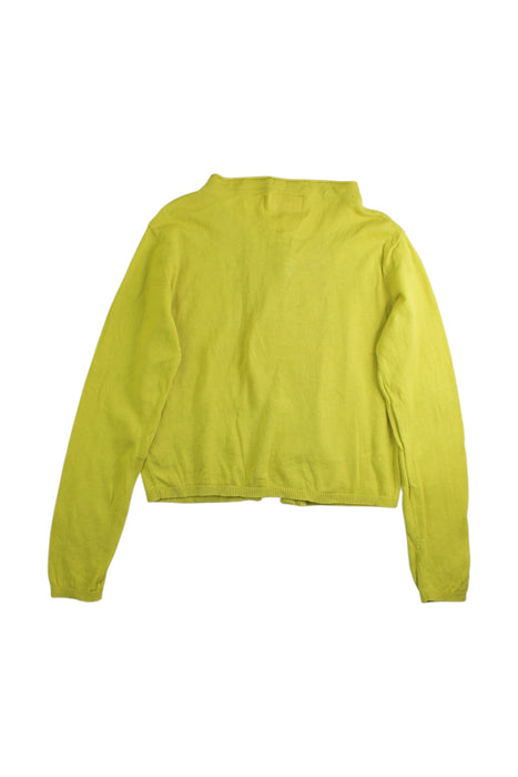 A Yellow Cardigans from La Compagnie des Petits in size 6T for girl. (Back View)