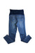 A Blue Jeggings from Gennie's in size Maternity-M for maternity. (Back View)