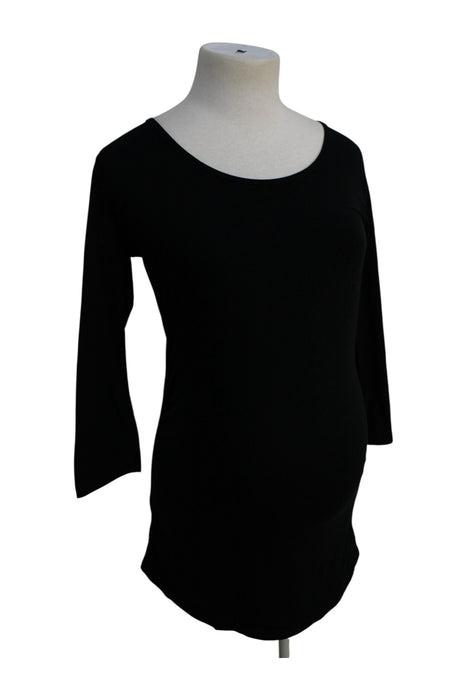 A Black Long Sleeve Dresses from Mamalicious in size Maternity-XS for maternity. (Back View)